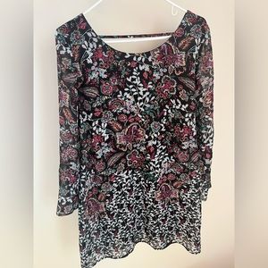 Spring midi dress, floral print